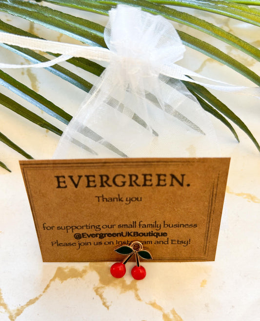 Cherry / Cherries Pendant / Charm - Variety Of Chains Available!