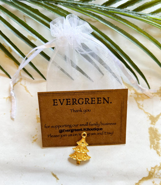 Gold Christmas Pendant / Charm - Variety Of Chains Available!
