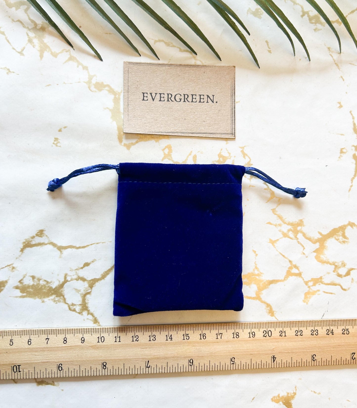 Blue Drawstring Gift Bag - For Crystals / Jewellery