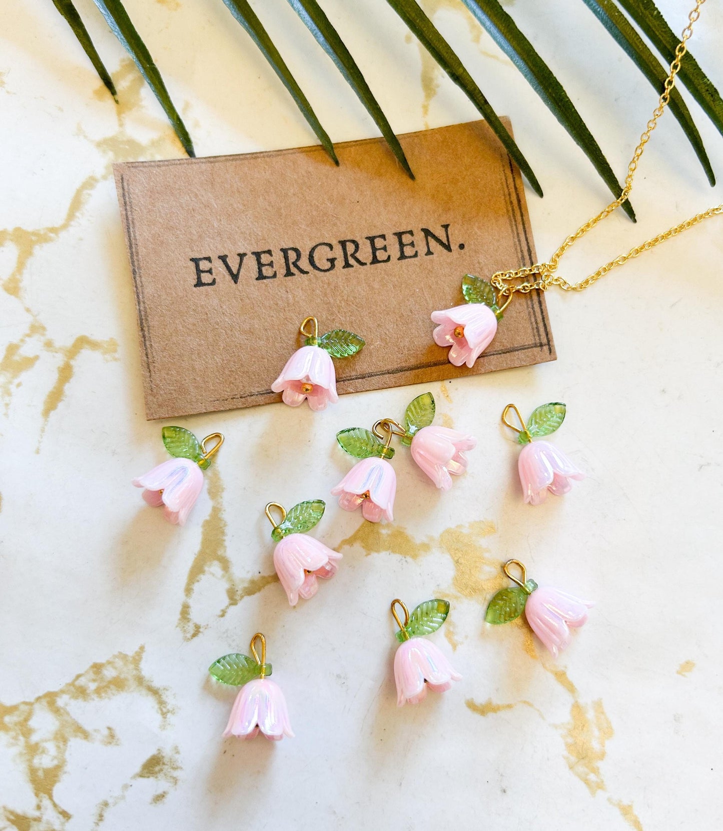 Flower / Floral / Tulip Pendant / Charm - Variety Of Chains Available!