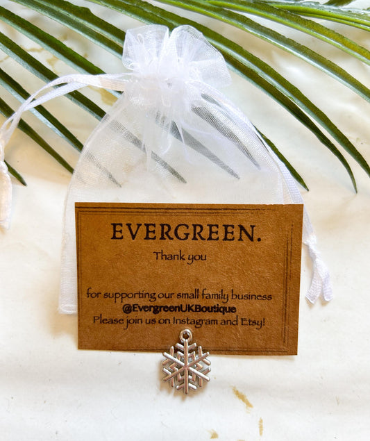 Snowflake Pendant / Charm - Variety Of Chains Available