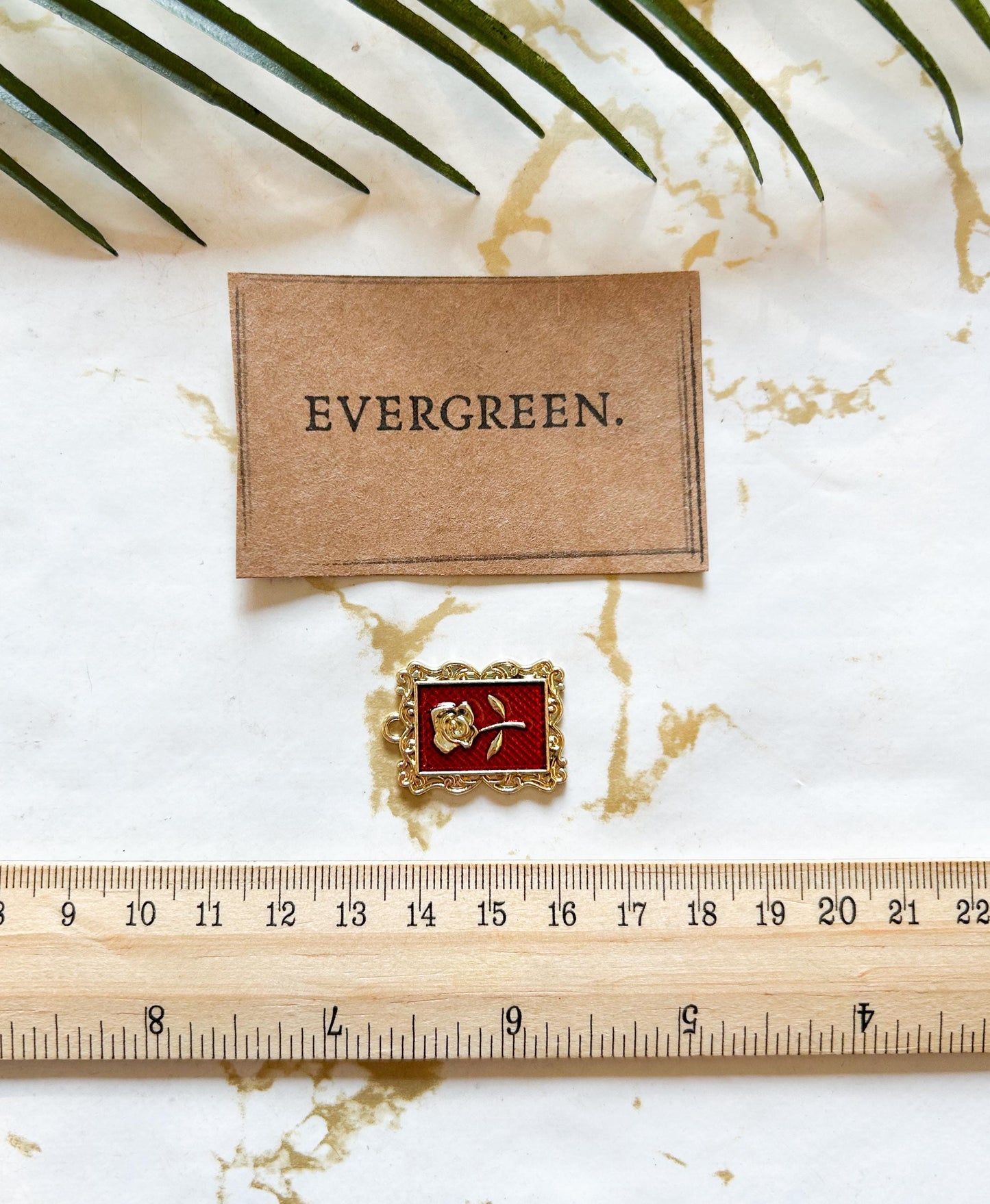 Ornate Frame Rose Pendant / Charm - Variety Of Chains Available