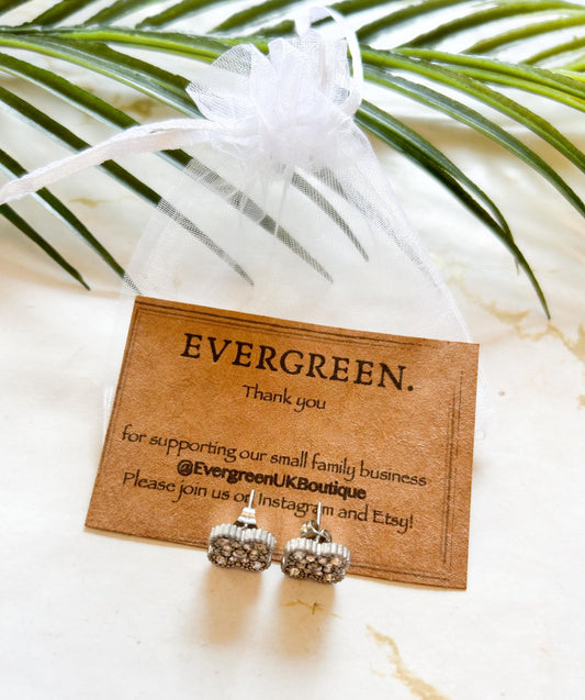 18 Karat Gold Plated Lucky Four Leaf Clover With Cubic Zirconia - Necklace / Bracelet / Earrings