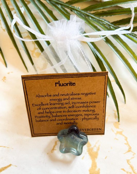 Fluorite Crystal Carvings - Balance, Concentration & Self-Confidence