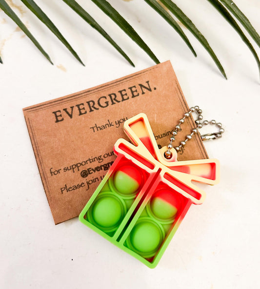 Christmas / Festive Fidget Popper Keychain - Wide Variety Available!