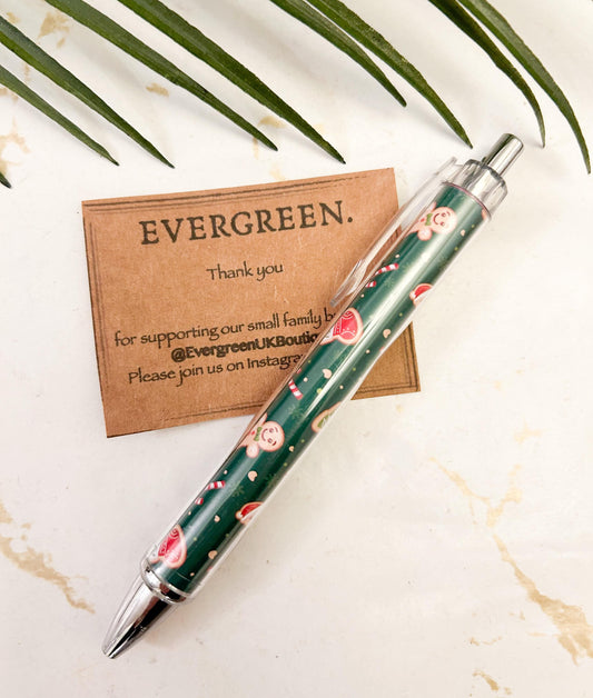 Christmas Themed Biro With Black Ink - Wide Variety Available!