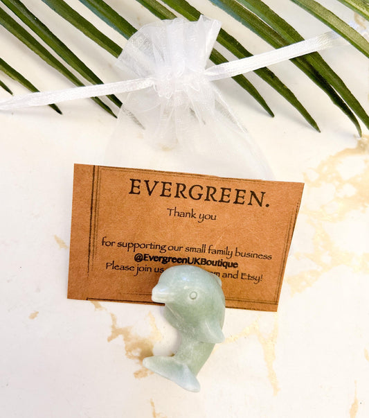 Crystal Dolphin Carving - Wide Variety Available!