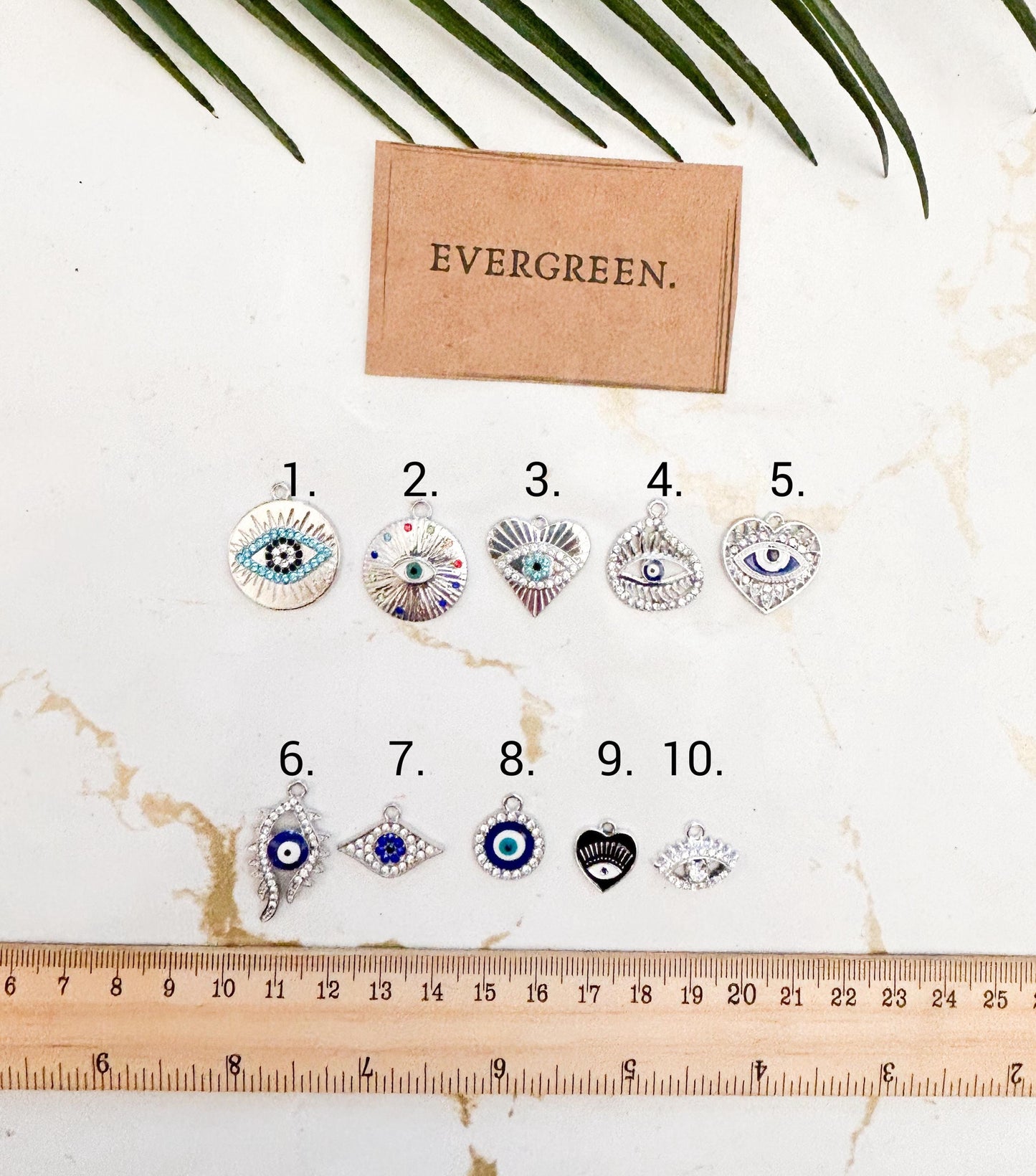 Silver Evil Eye Pendant - Variety Of Chains Available!