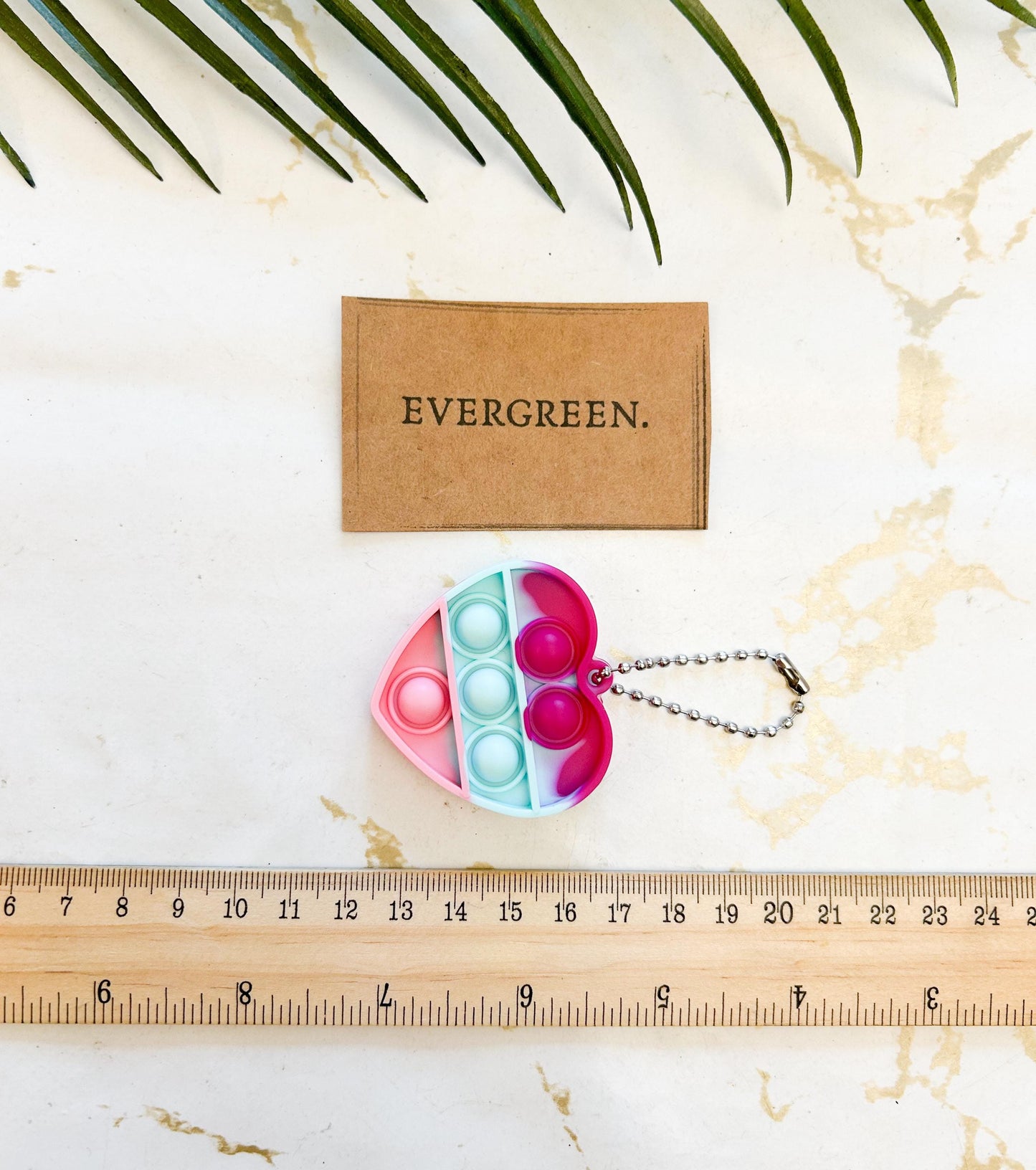 Heart Fidget Popper Keychain / Stress & Anxiety Relief - Love / Valentine's Day / Friends / Birthday