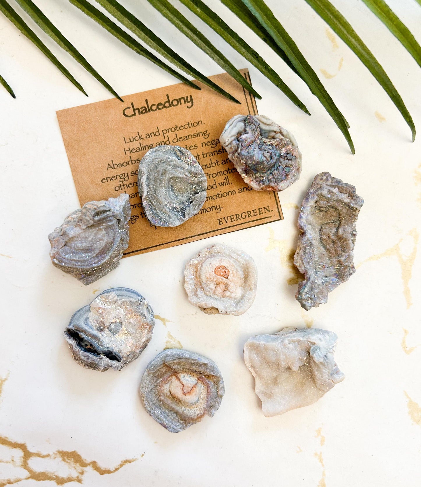 Natural Galaxy Titanium Chalcedony Druzy Crystal Free Form