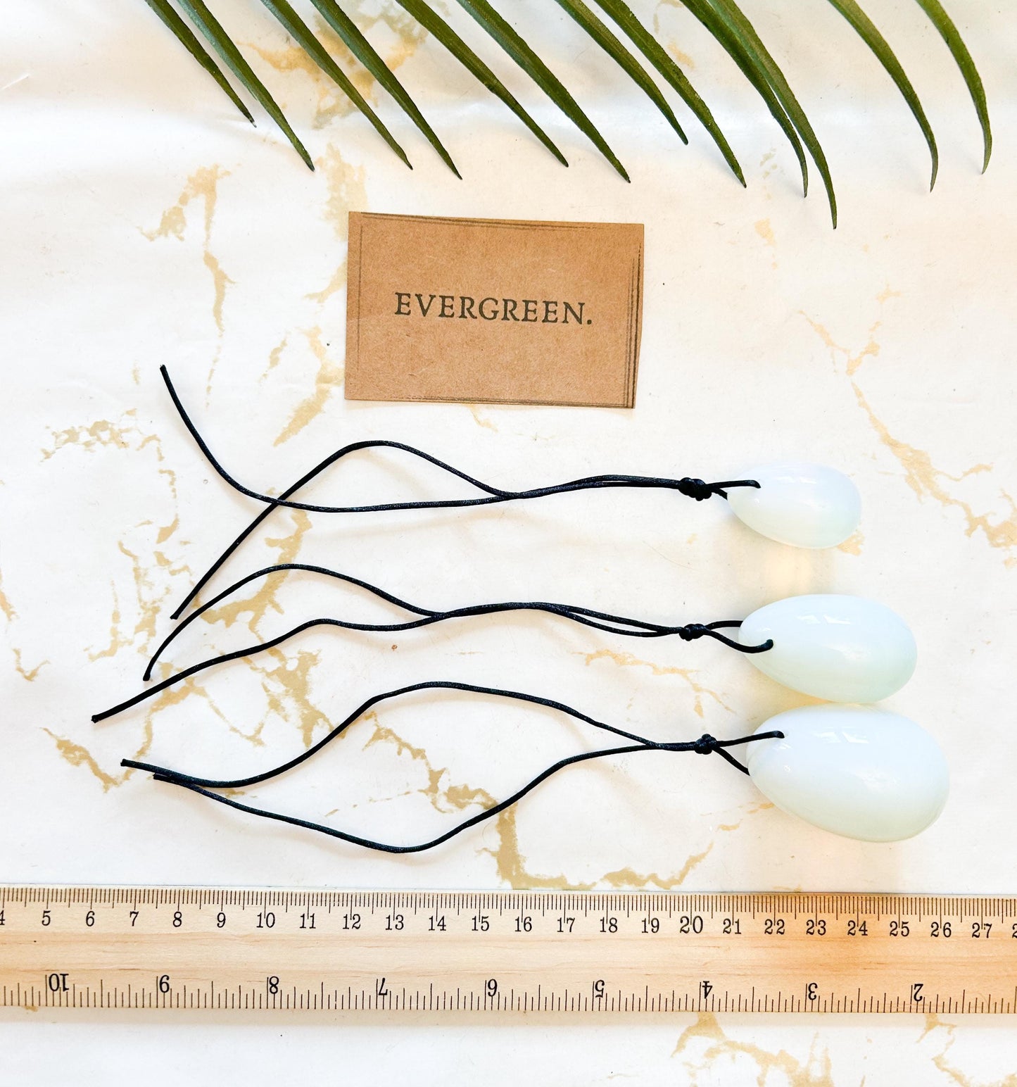 Crystal Yoni Egg Set Of Three - Jade / Rose Quartz / Black Obsidian / Red Jasper / Green Aventurine