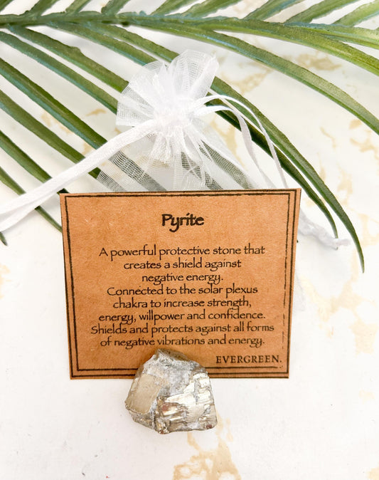 Raw / Rough Pyrite Crystal - Protection, Strength & Willpower