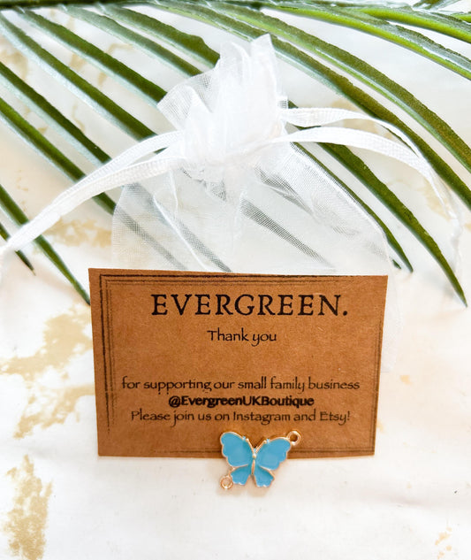 Butterfly Pendant / Charm - Pink / Blue / Variety Of Chains Available!