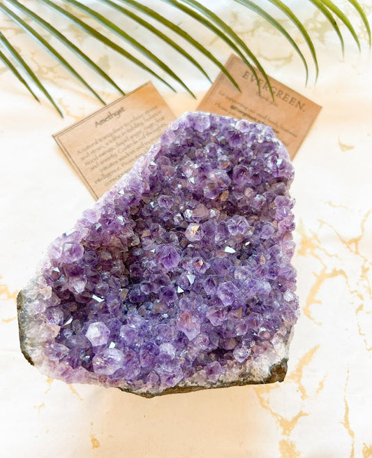 Amethyst Crystal Geode - Calming, Balance & Healing