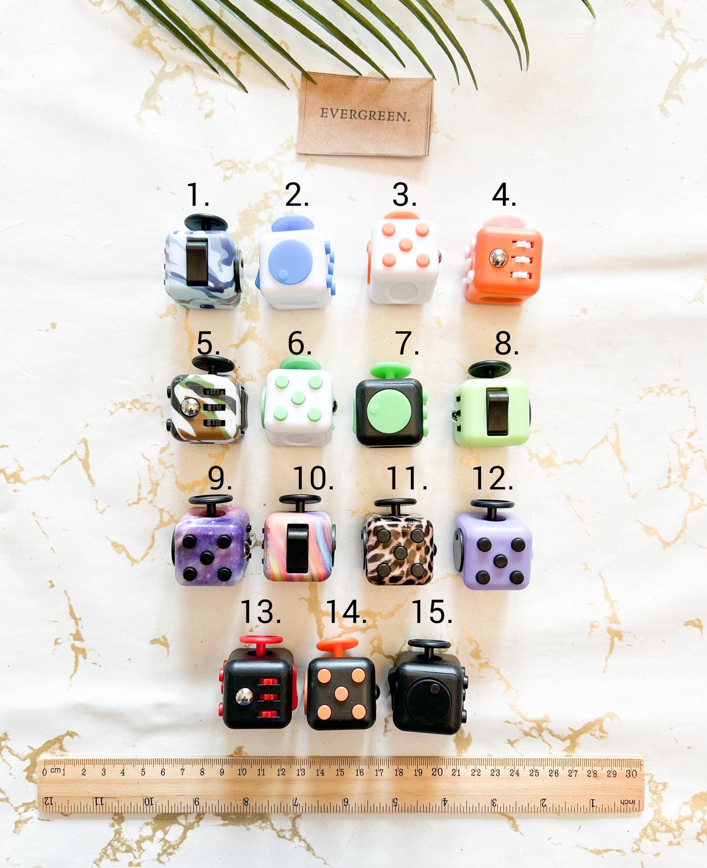 Fidget Cube For Stress / ADHD / Autism / Anxiety Relief - Click, Spin, Flip, Glide, Roll, Breathe