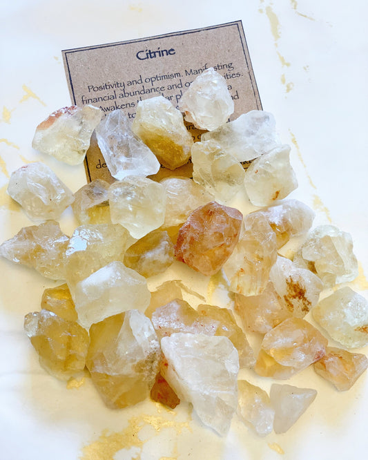 Citrine Raw Crystal / Rough - Positivity, Manifestation, Confidence