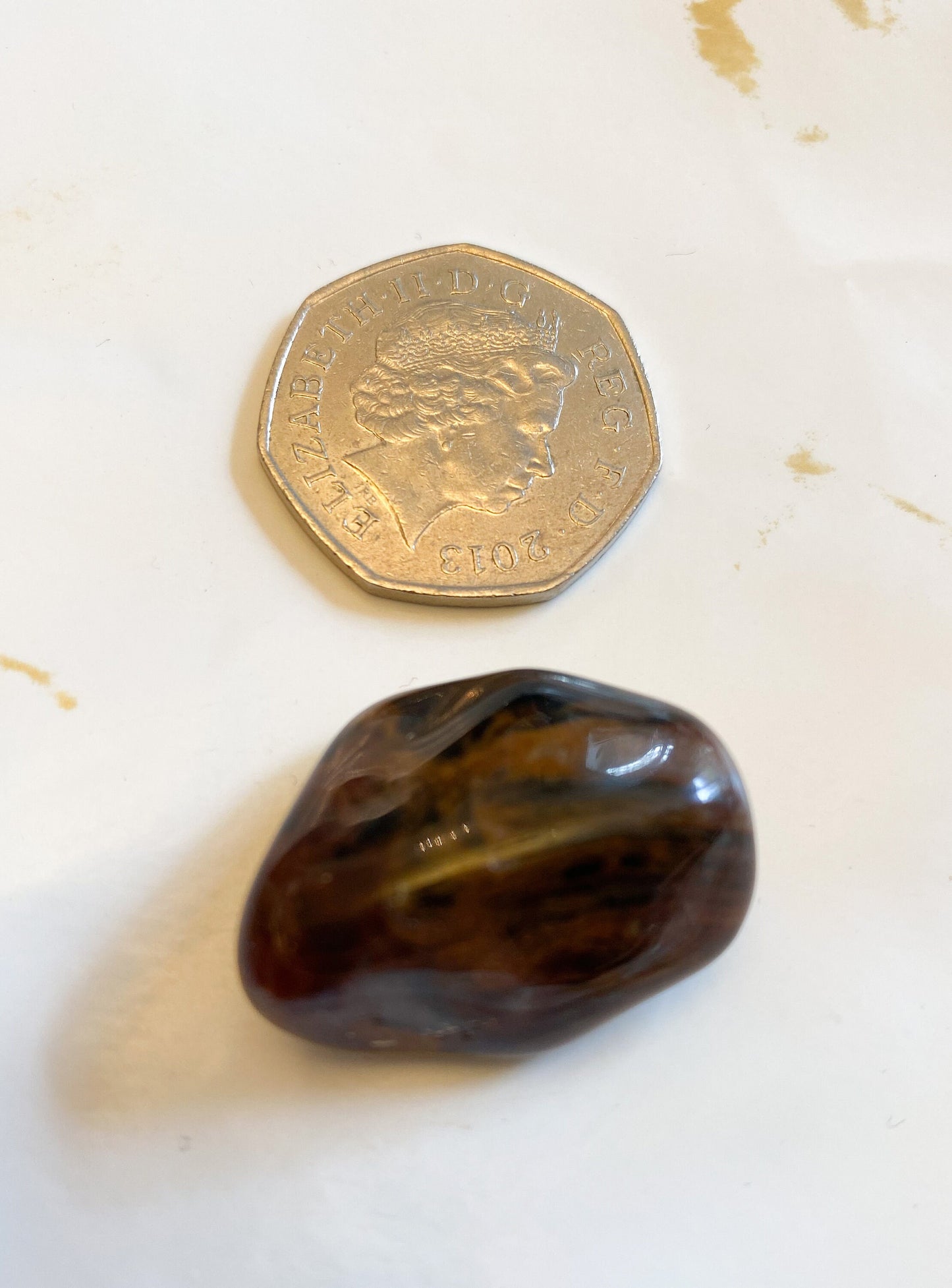 Fine Line Jasper Crystal Tumbled Stone - Strength, Energy, Grounding, Wisdom