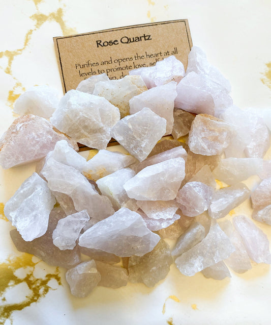 Rose Quartz Raw Crystal / Rough - Love, Compassion, Healing
