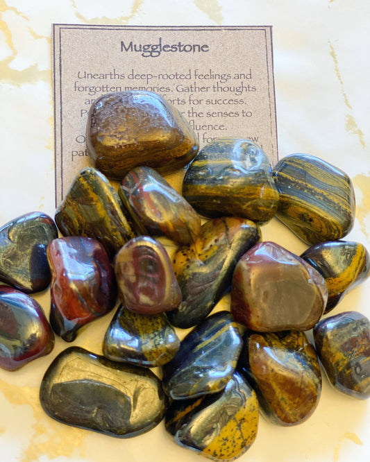 Mugglestone Crystal Tumbled Stone - Protective Energy, Success, Happiness