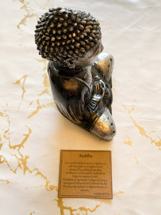 Handmade Buddha Statue - Peace, Love & Meditation