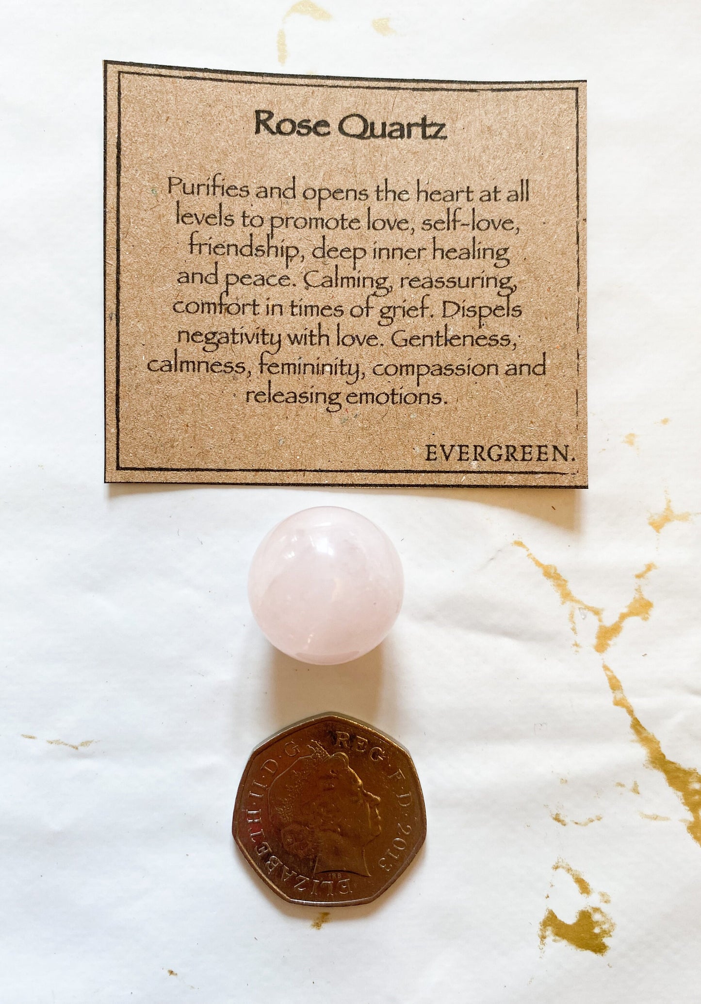 Rose Quartz Crystal Sphere 20mm / 25mm - Love, Friendship & Healing