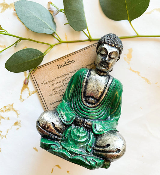 Silver Buddha Statue - Available In A Range Of Colours