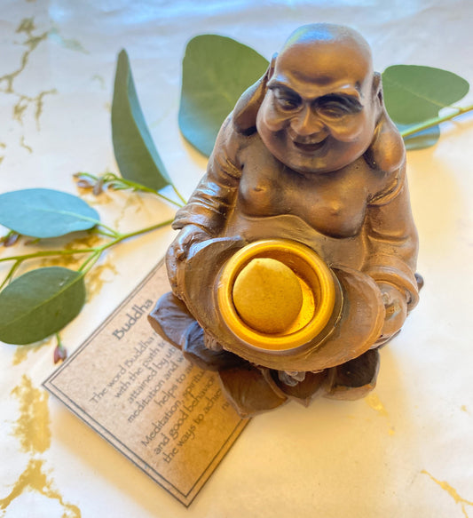 Lucky Buddha Back Flow Incense Burner