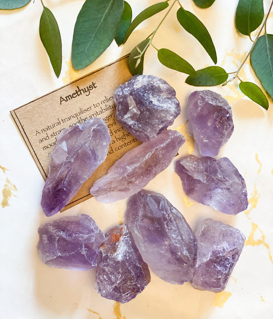 Amethyst Raw / Rough Crystal - Balance, Contentment & Wisdom