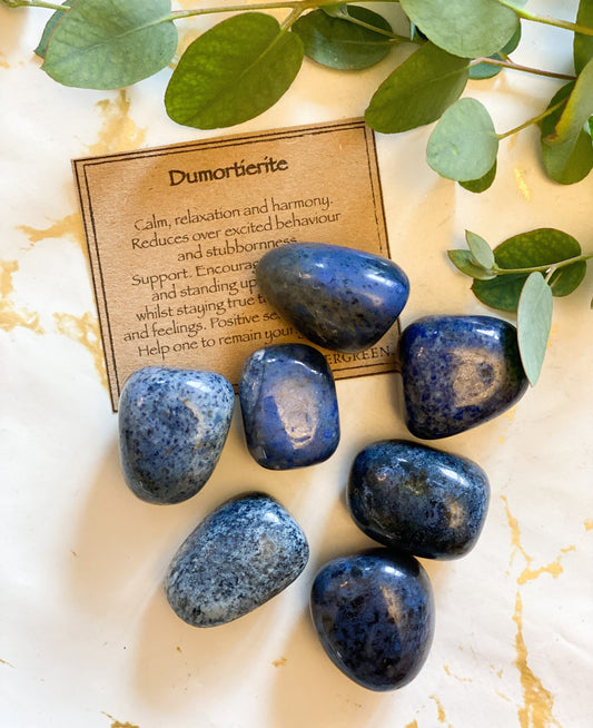 Dumortierite Crystal Tumbled Stone - Calm, Relaxation & Harmony