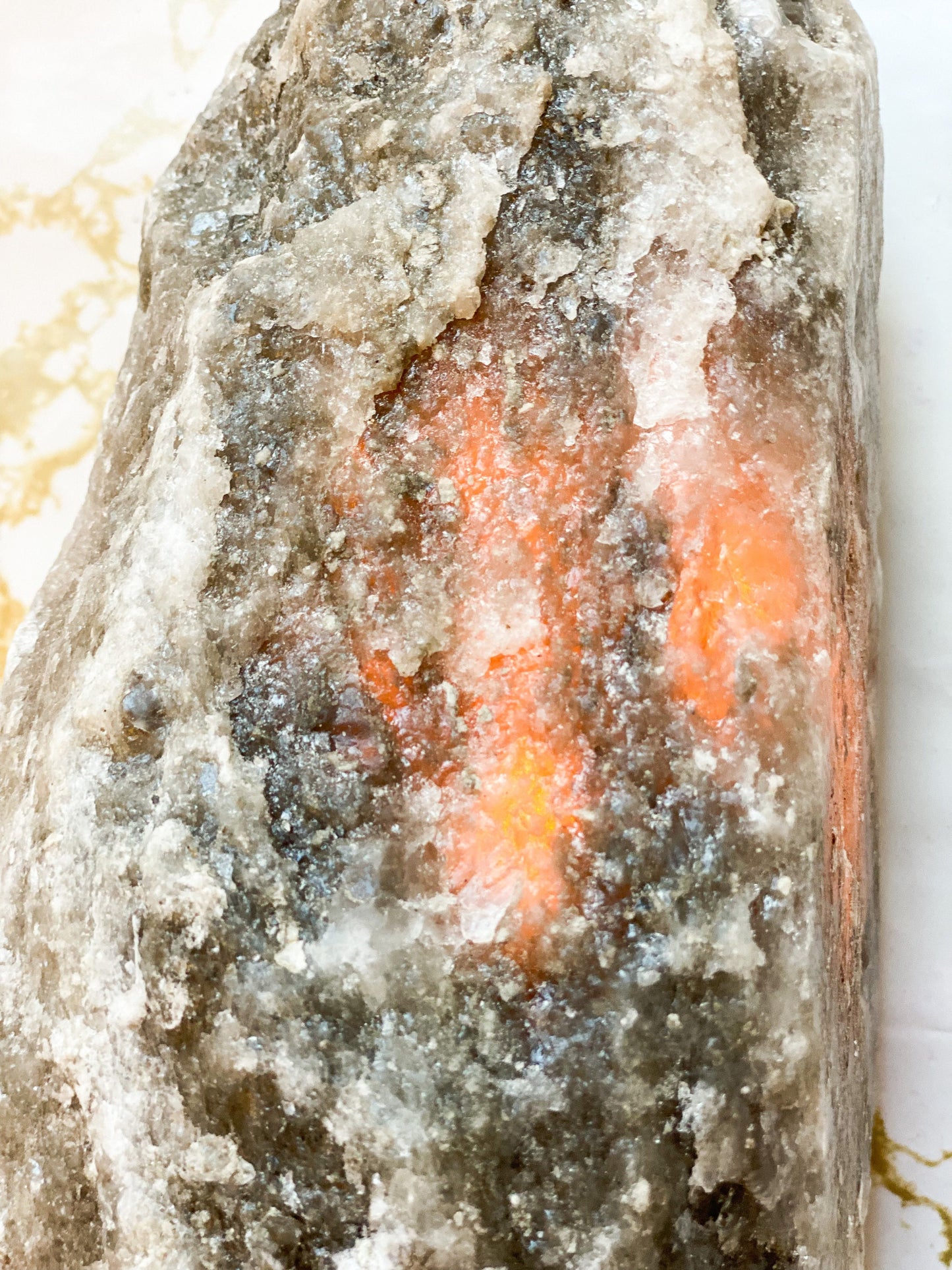 Grey Himalayan Crystal Salt Lamp 2kg - 3kg