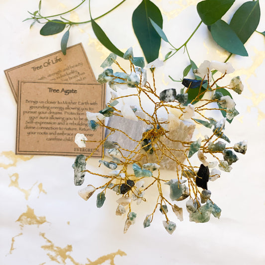 Handmade Indian Crystal Gemstone Tree - Wide Selection Available!