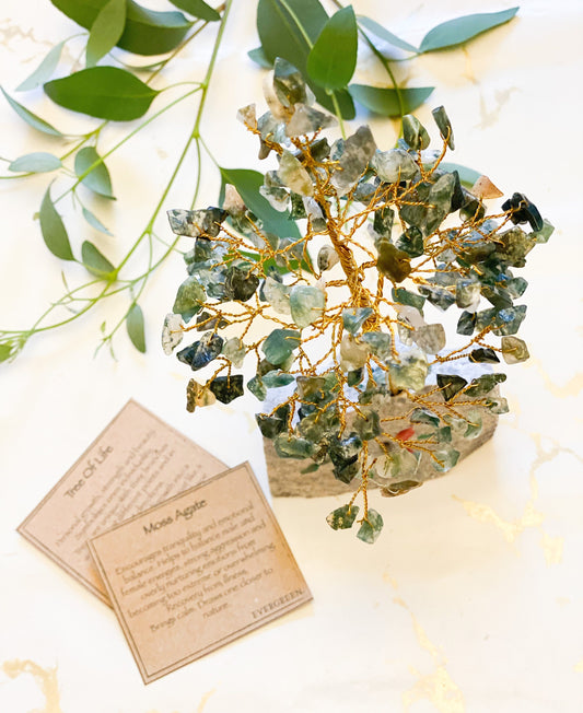 Handmade Indian Crystal Gemstone Tree - Wide Selection Available!