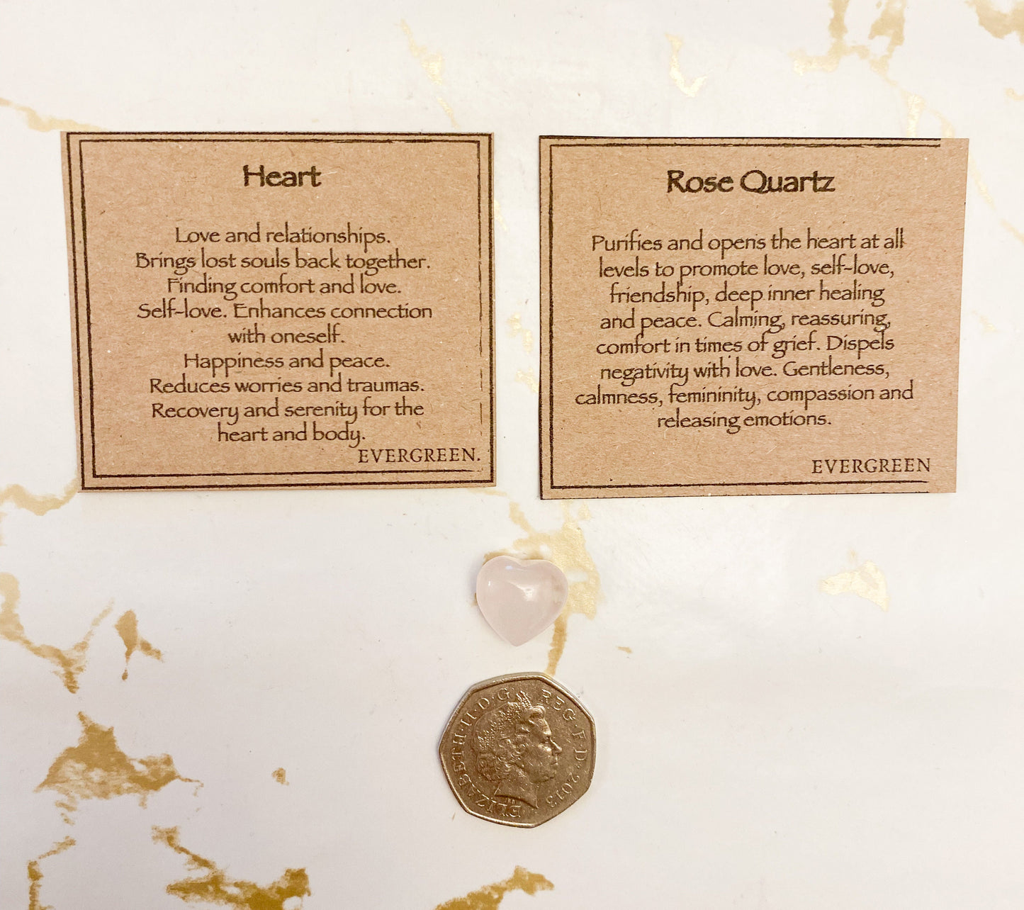 Rose Quartz Crystal Heart 15mm - Peace, Love & Healing