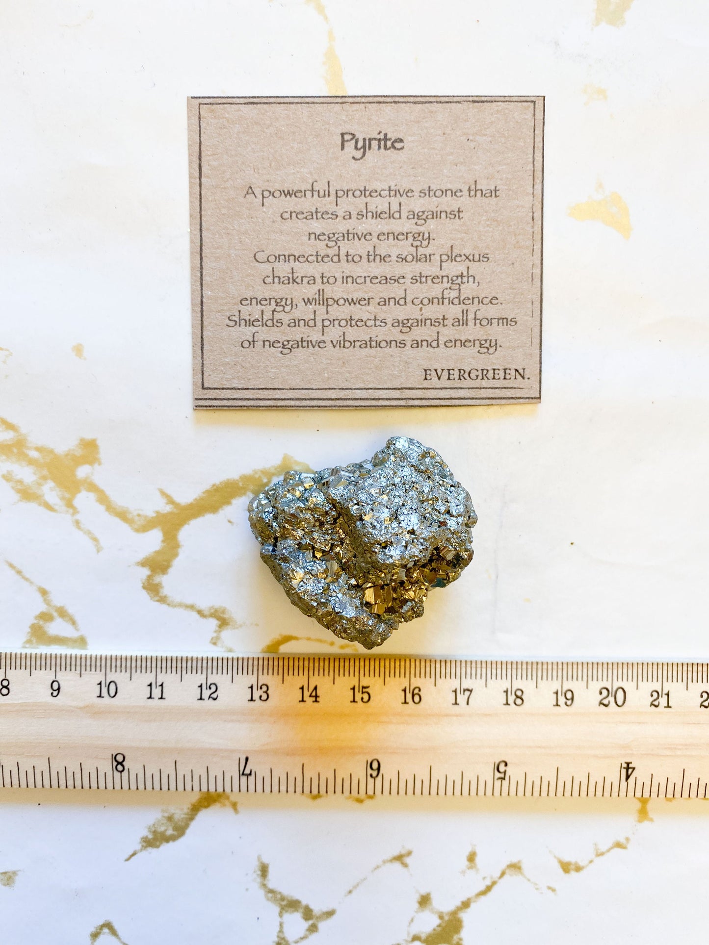 Pyrite Raw Stone - Strength, Protection & Energy
