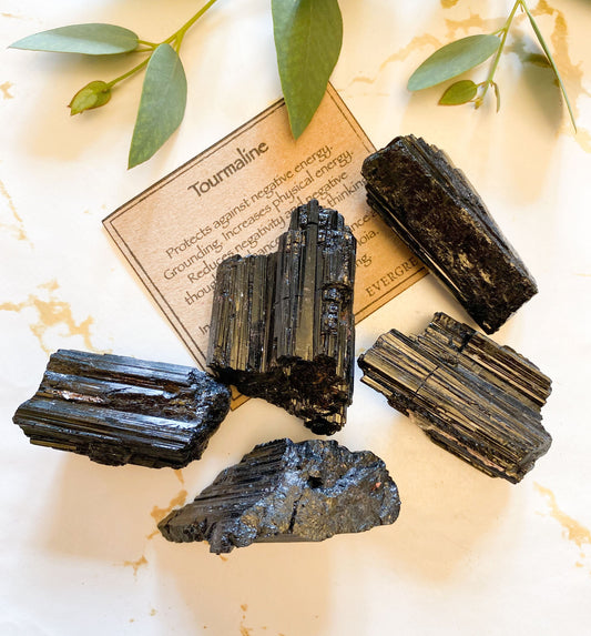 Raw / Rough Black Tourmaline - Grounding, Positivity & Inspiration