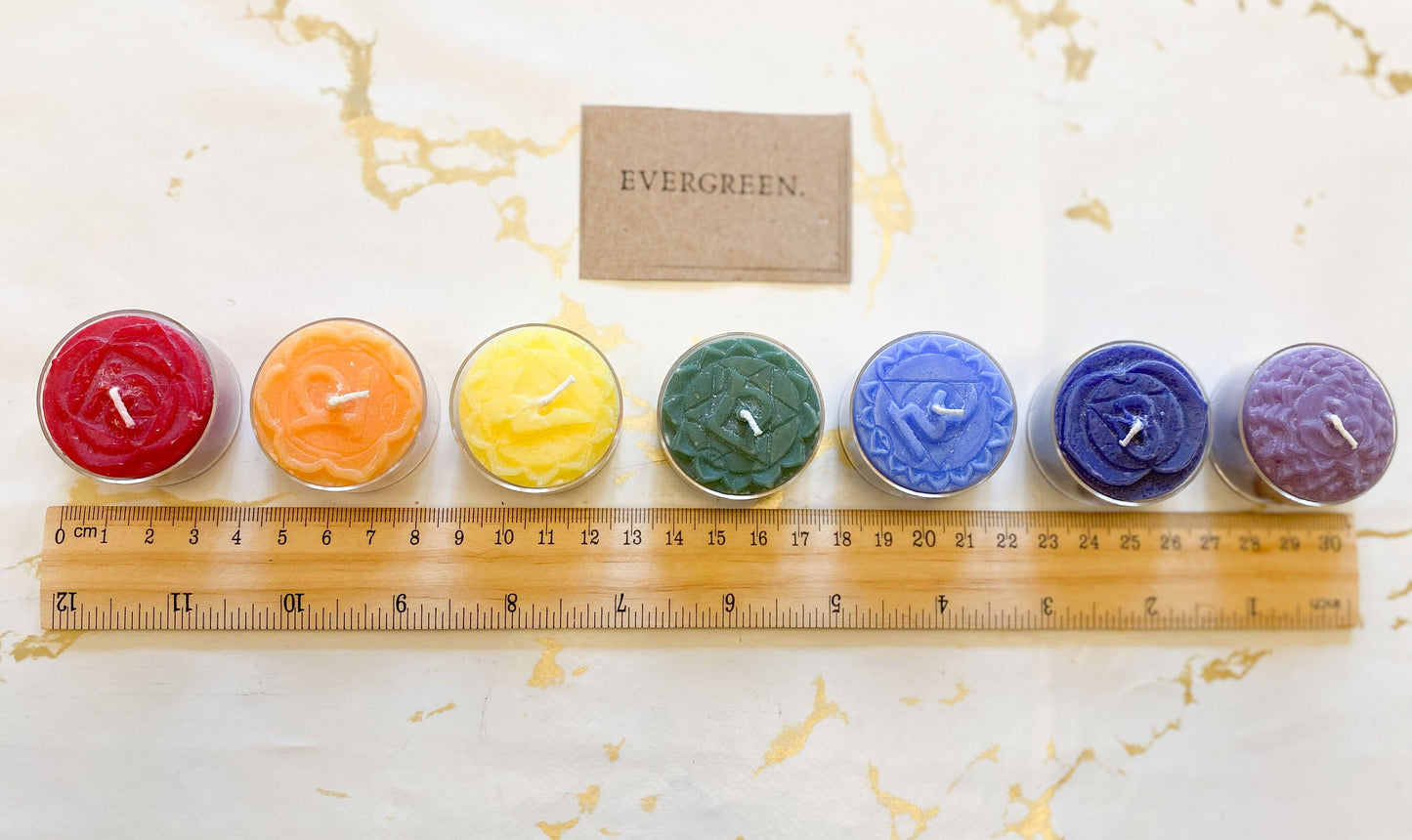 7 Chakra Tealight Candles