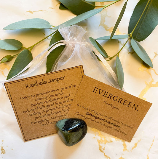 Kambala Jasper Crystal Tumbled Stone - Healing, Calming & Energy