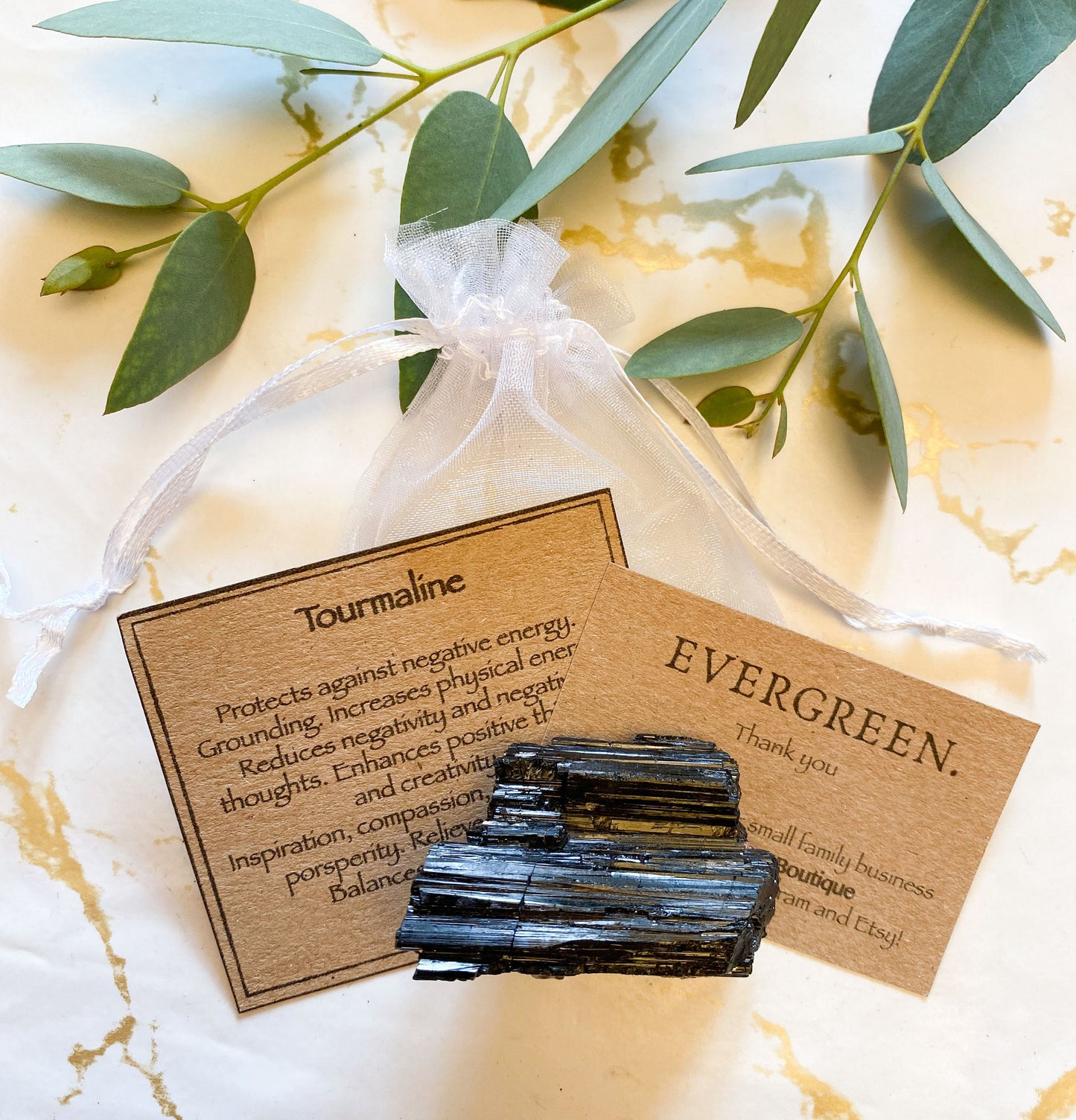 Raw / Rough Black Tourmaline - Grounding, Positivity & Inspiration
