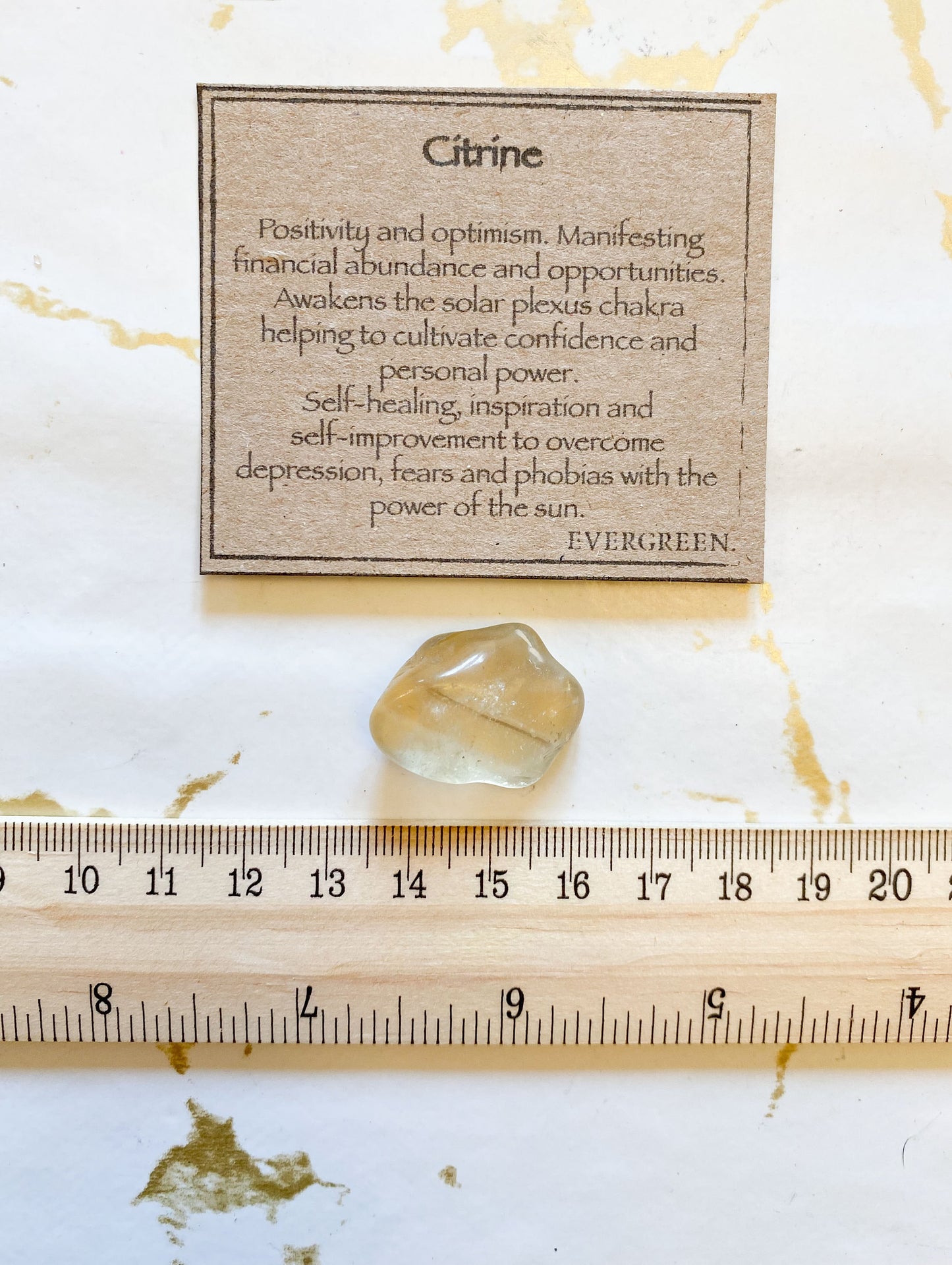 Citrine Crystal Tumbled Stone - Positivity, Optimism & Self-Healing