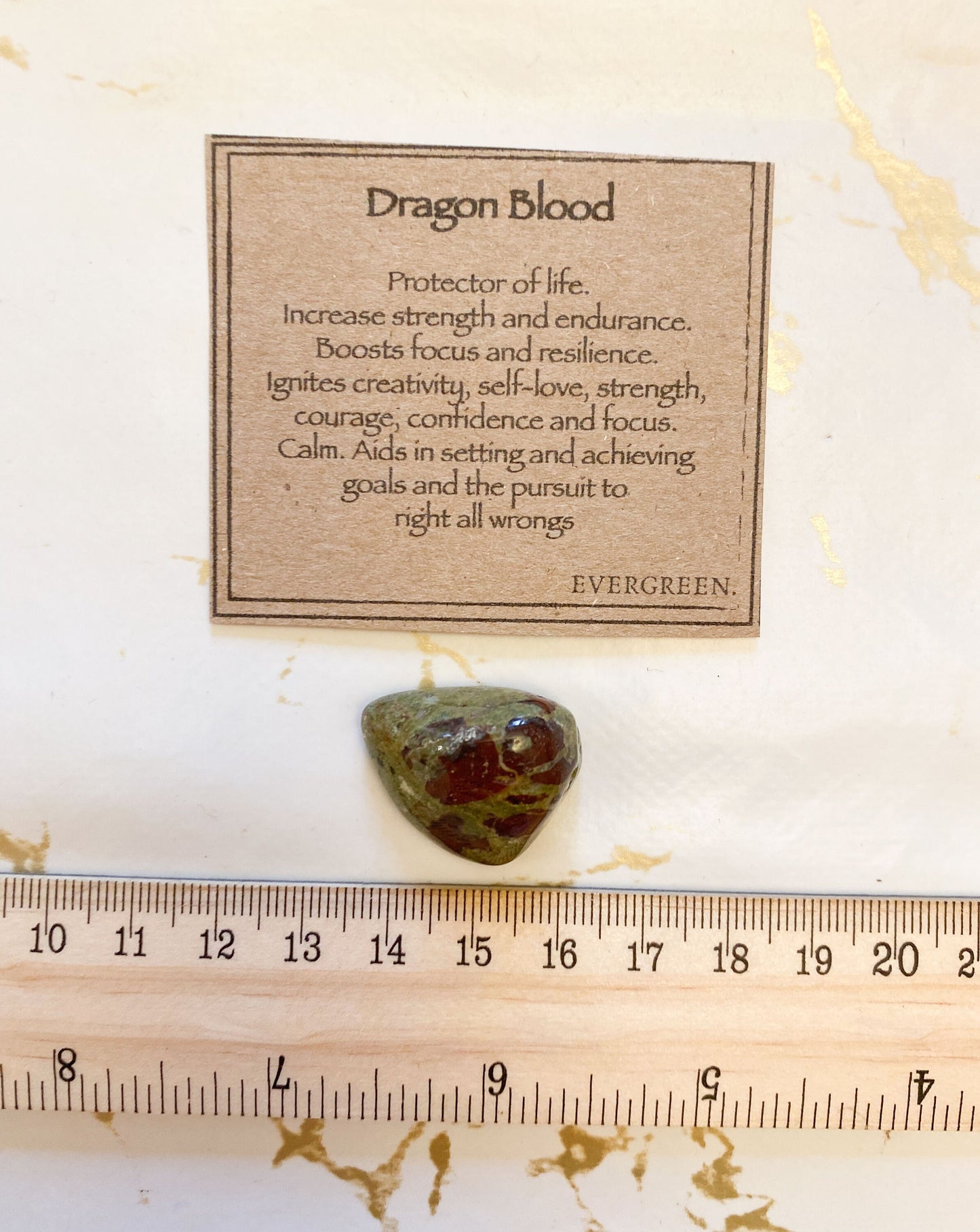 Dragon Blood Crystal Tumbled Stone - Strength, Endurance & Resilience