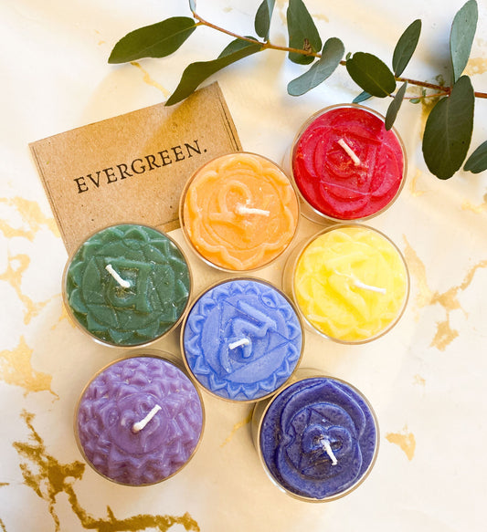 7 Chakra Tealight Candles