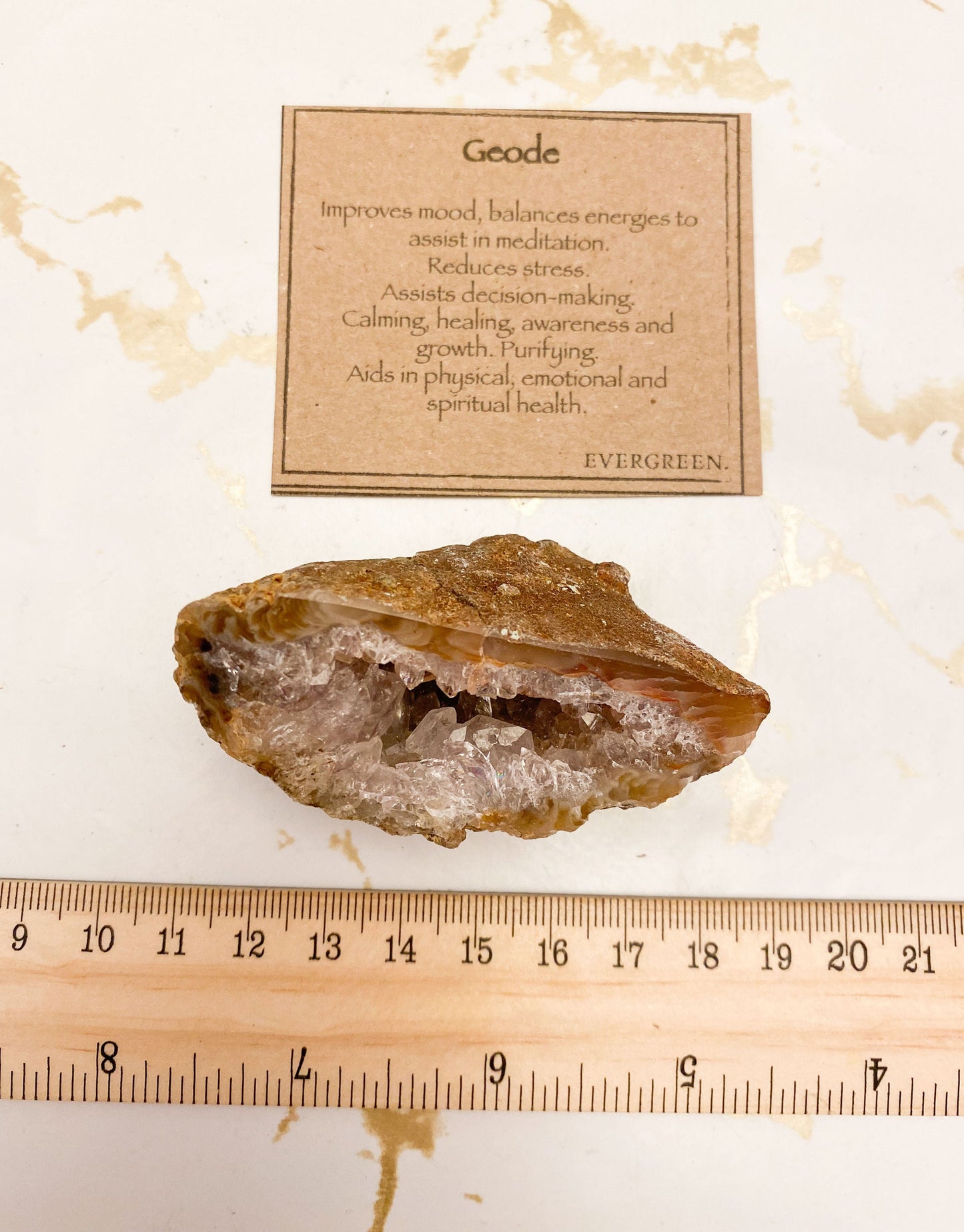 Stunning Polished Natural Geode Half - Balance, Healing & Meditation