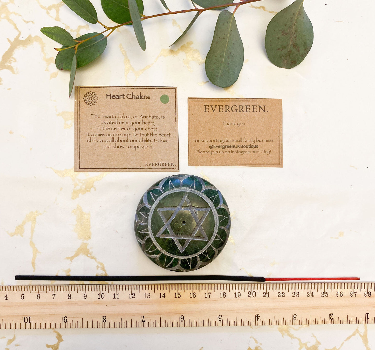 Hand Carved Soapstone Chakra Pebble Ash Catcher - All 7 Chakras Available!