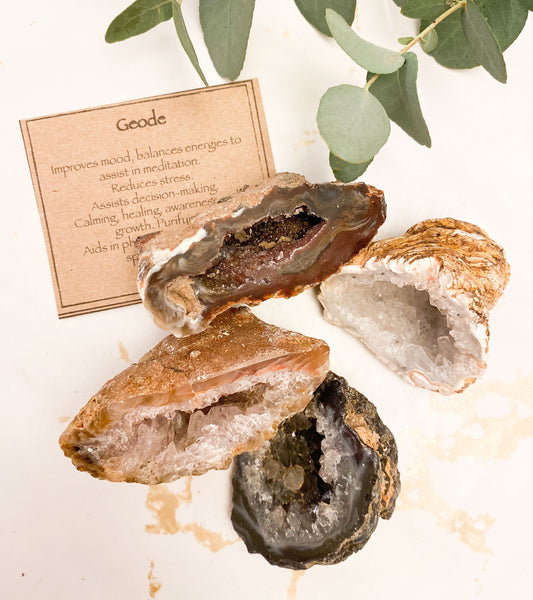 Stunning Polished Natural Geode Half - Balance, Healing & Meditation