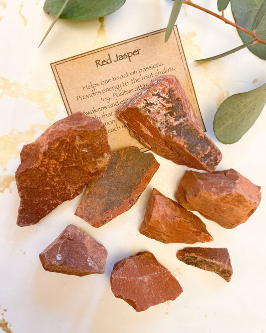 Raw/Rough Red Jasper Crystal - Energy, Positivity & Motivation