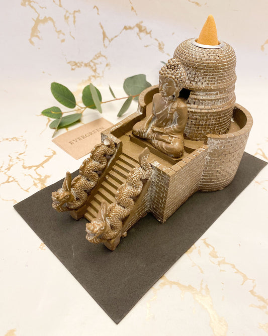 Buddha Temple Backflow Incense Burner