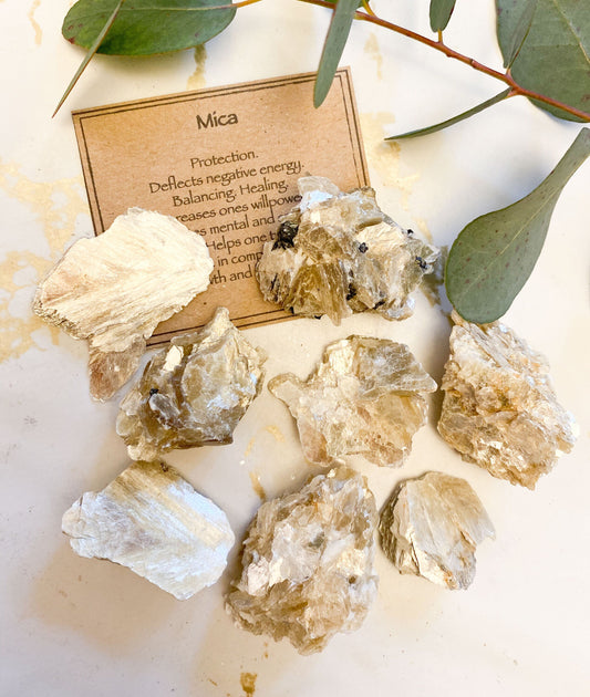 Raw/ Rough Mica Crystal - Protection, Balance & Healing