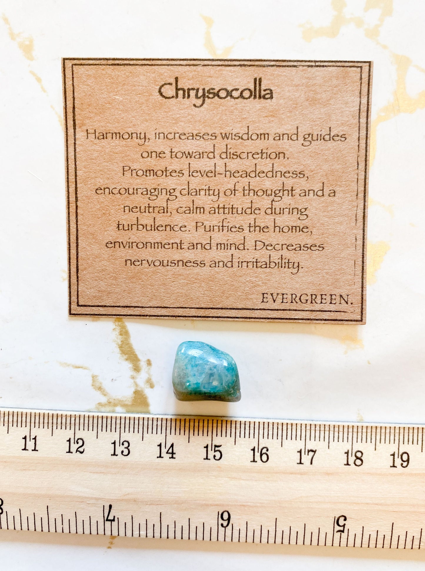 Chrysocolla Crystal Tumbled Stone - Harmony, Wisdom & Clarity