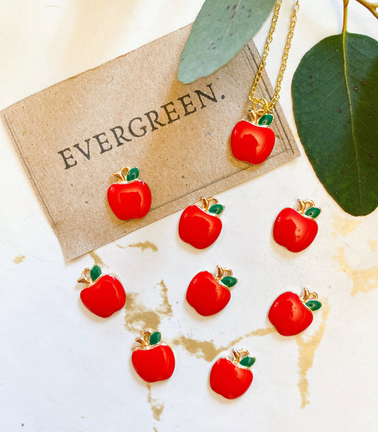 Red Apple Fruit Pendant