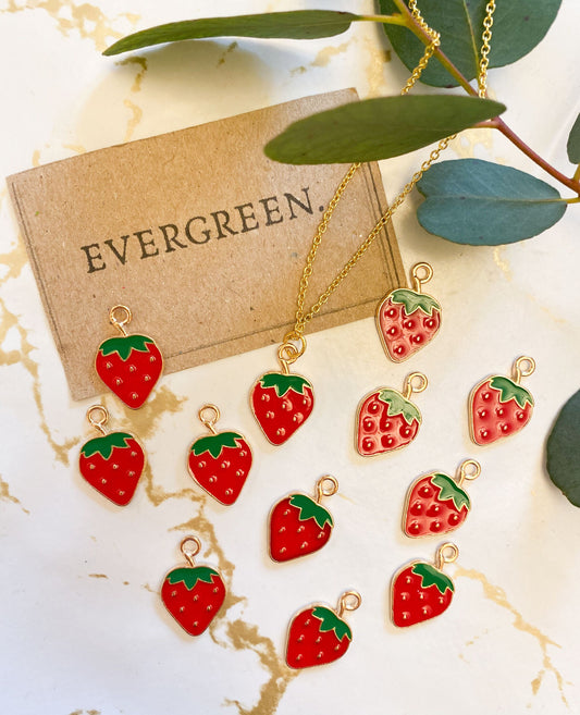Strawberry Fruit Pendant